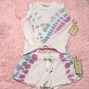 Vintage Havana Tie Dye Shorts and Tee, Size M, NWT